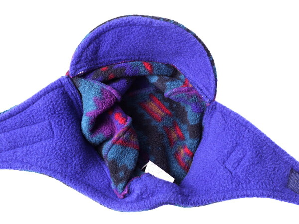 楽天市場】90s 雪無し USA製 パタゴニア 総柄 耳当て付き フリース