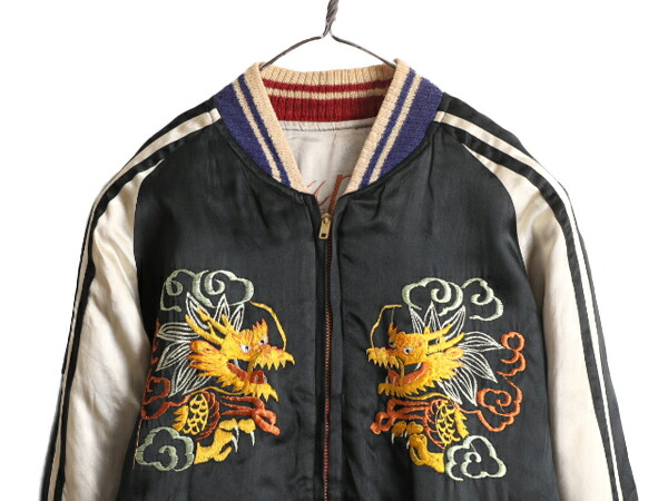 楽天市場】50s ☆ サテン スーベニア ジャケット メンズ M 50年代
