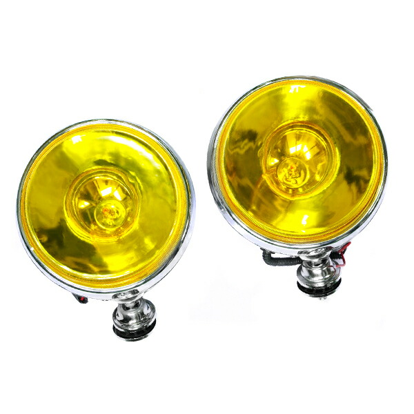楽天市場】大型！12Vオフロード用 ハロゲンフォグ 100w 丸型イエロー