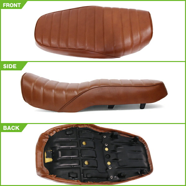 楽天市場】カワサキ バリオス 2型 シート ブラウン 茶色 皮 レザー