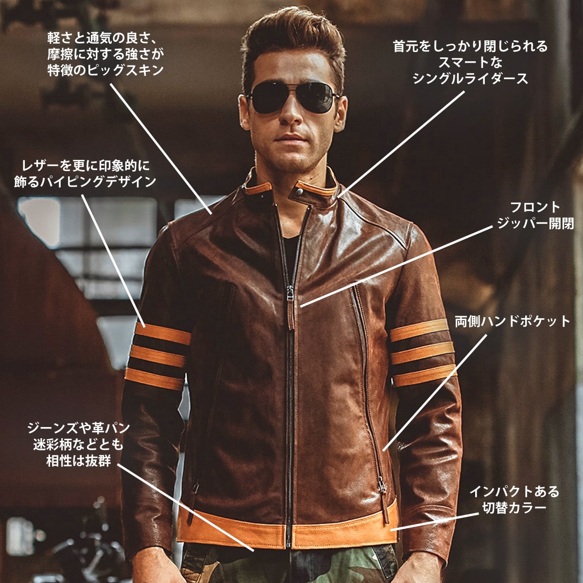 楽天市場】全10サイズ! [Men's Piping Pigskin Genuine Leather Single