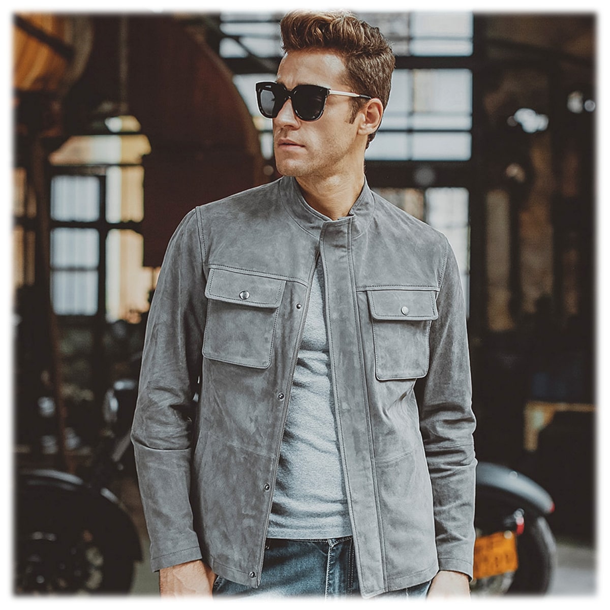 楽天市場】全10サイズ! メンズ 本革 ピッグレザー チェストポケット