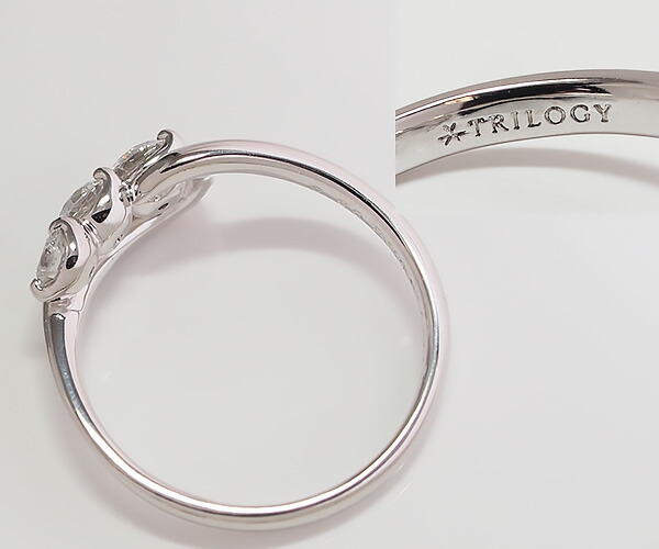 楽天市場】【中古】トリロジー ダイヤモンド リング Pt900【質屋出店