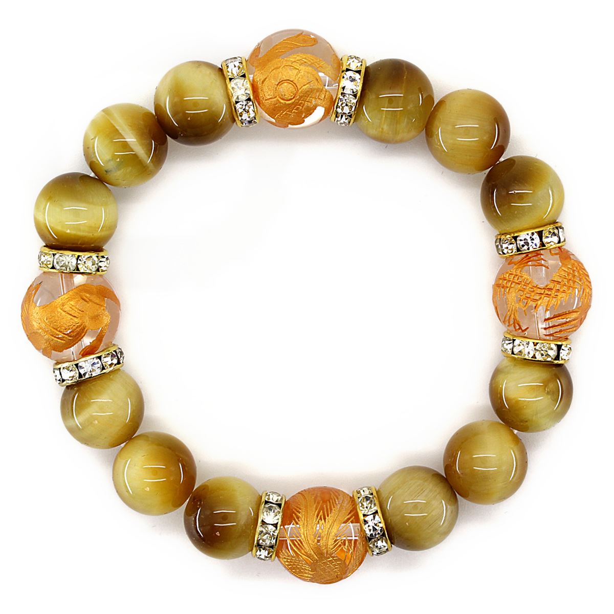 楽天市場】ゴールデンタイガーアイ 12mm 金彫り四神獣 水晶 14mm