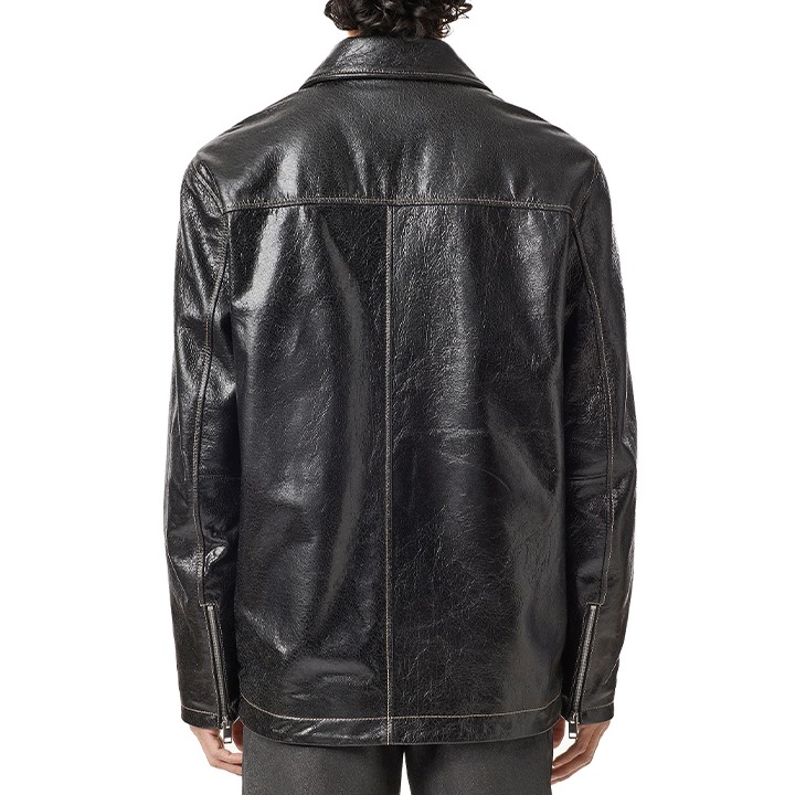 楽天市場】□DIESEL ディーゼル メンズ□羊革 本革 ジップアップ 起毛