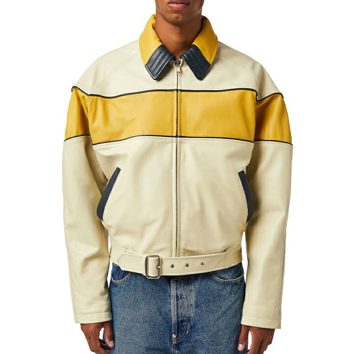 楽天市場】□DIESEL ディーゼル メンズ□羊革 本革 切替 シングル