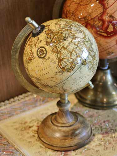 楽天市場】輸入雑貨 地球儀 置物 オブジェ アンティーク リビング