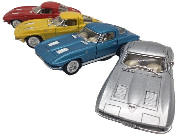 楽天市場】ミニカー 1/36 1963 シボレー コルベット スティングレイ