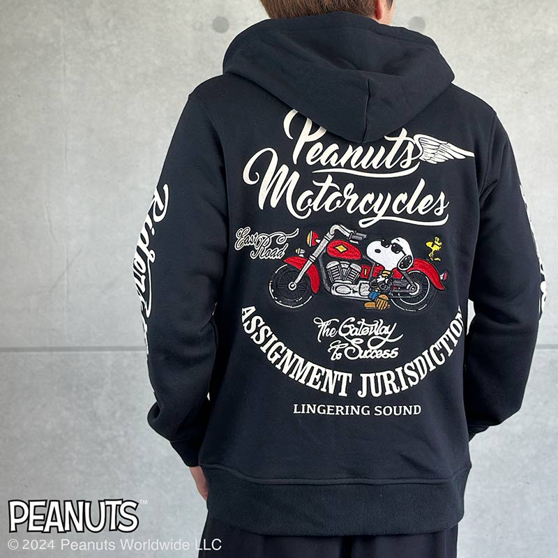 楽天市場】SNOOPY/スヌーピー メンズ 裏毛ZIPパーカー スウェット