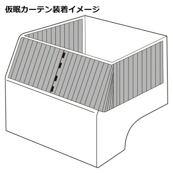 楽天市場】仮眠カーテン(2400×850mm)チンチラZERO レッド 2枚入 仮眠