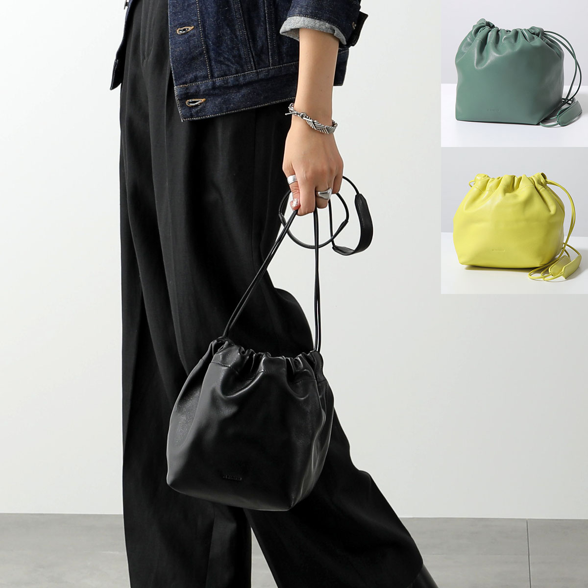 楽天市場】JIL SANDER ジルサンダー ドローストリングバッグ DUMPLING