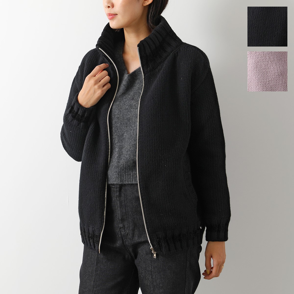 楽天市場】HERNO RESORT ヘルノ リゾート ニットブルゾン MC00026DR