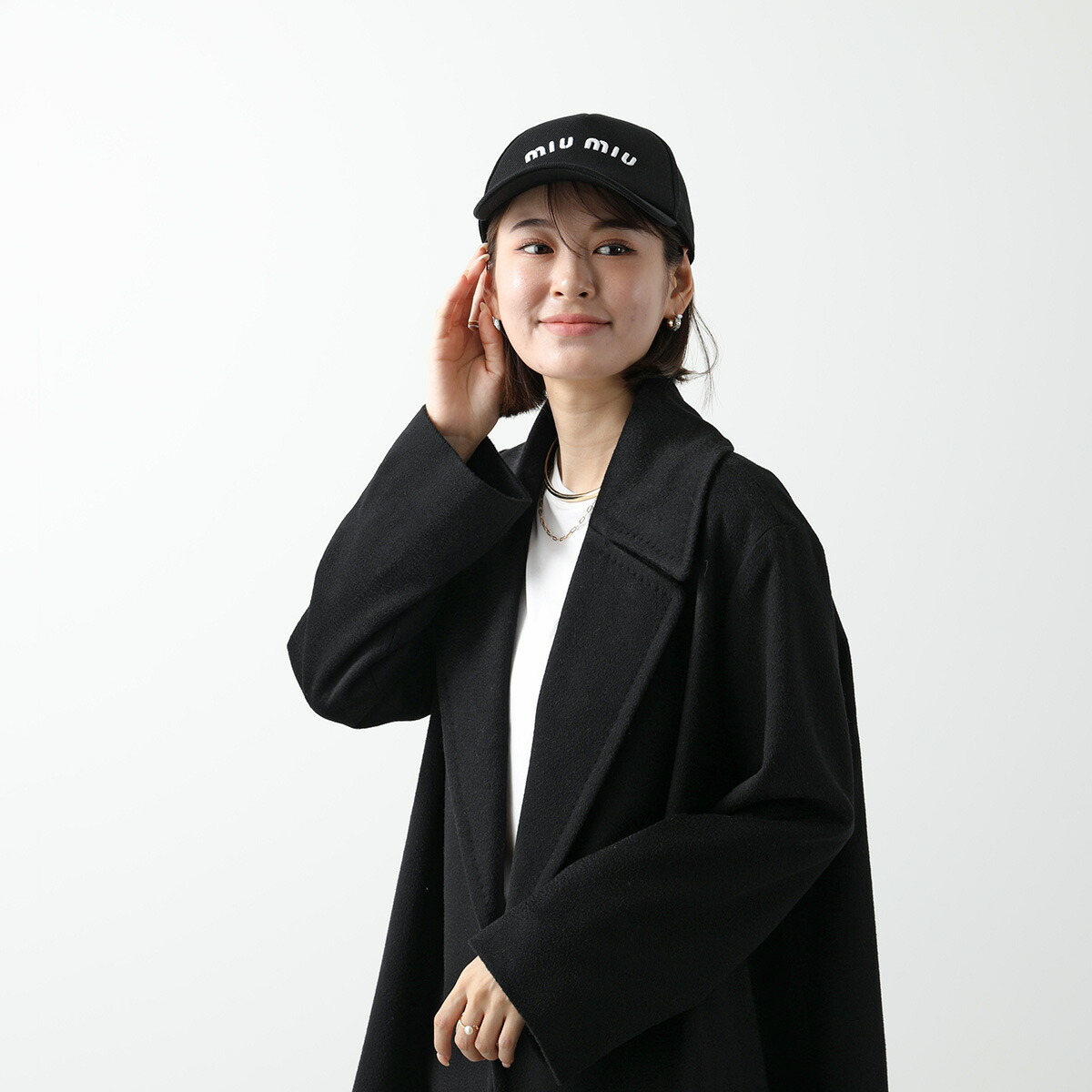 楽天市場】MIUMIU ミュウミュウ ベースボールキャップ 5HC179 2DXI