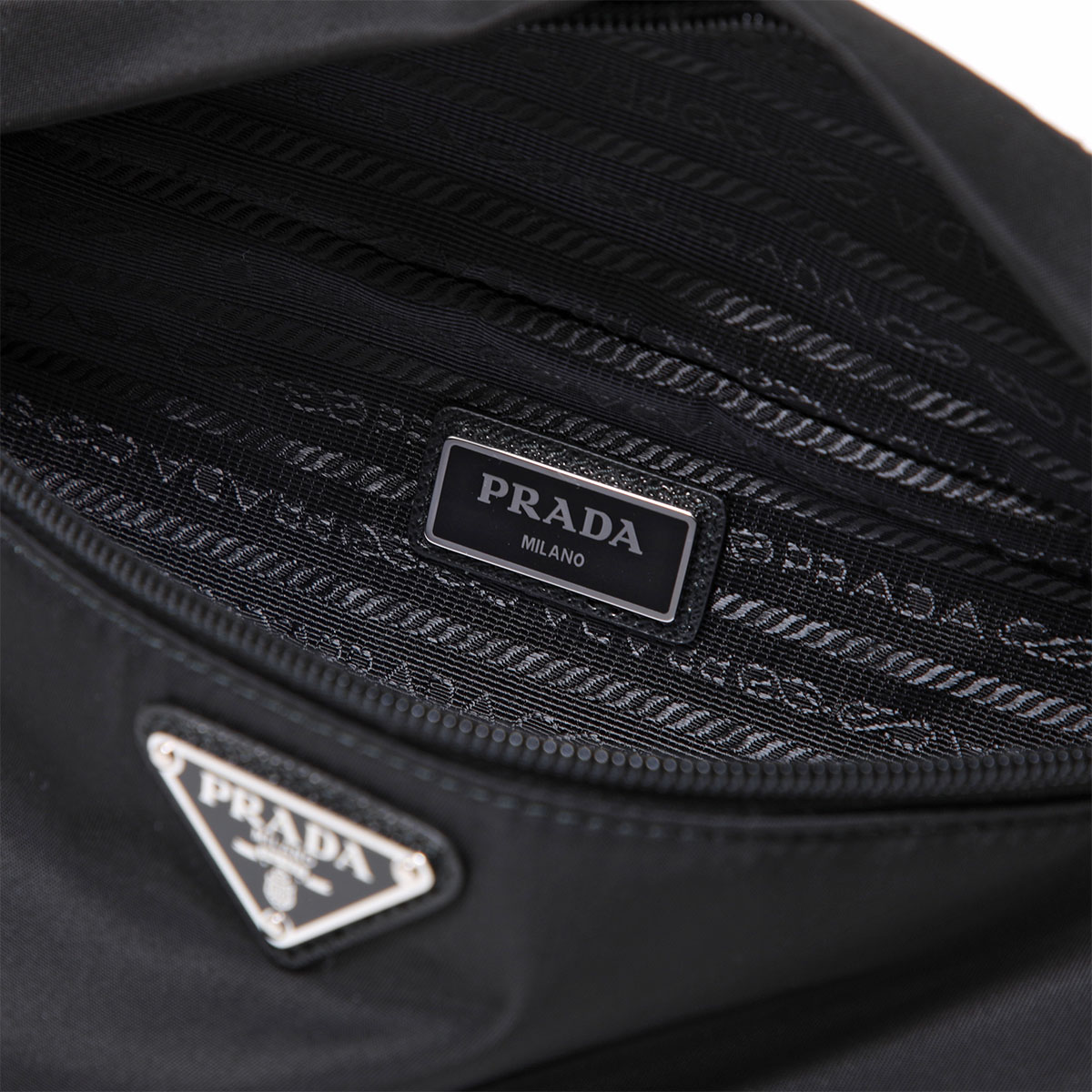 楽天市場】PRADA プラダ ボディバッグ RE-NYLON BAM BAG 1BL034 OOO