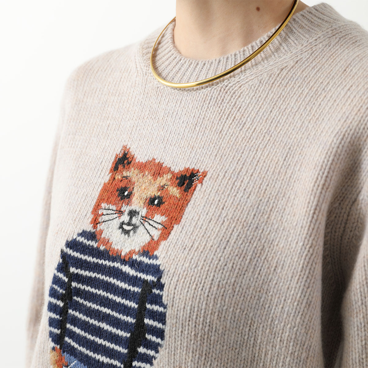 楽天市場】MAISON KITSUNE メゾンキツネ セーター PW00812KH0002