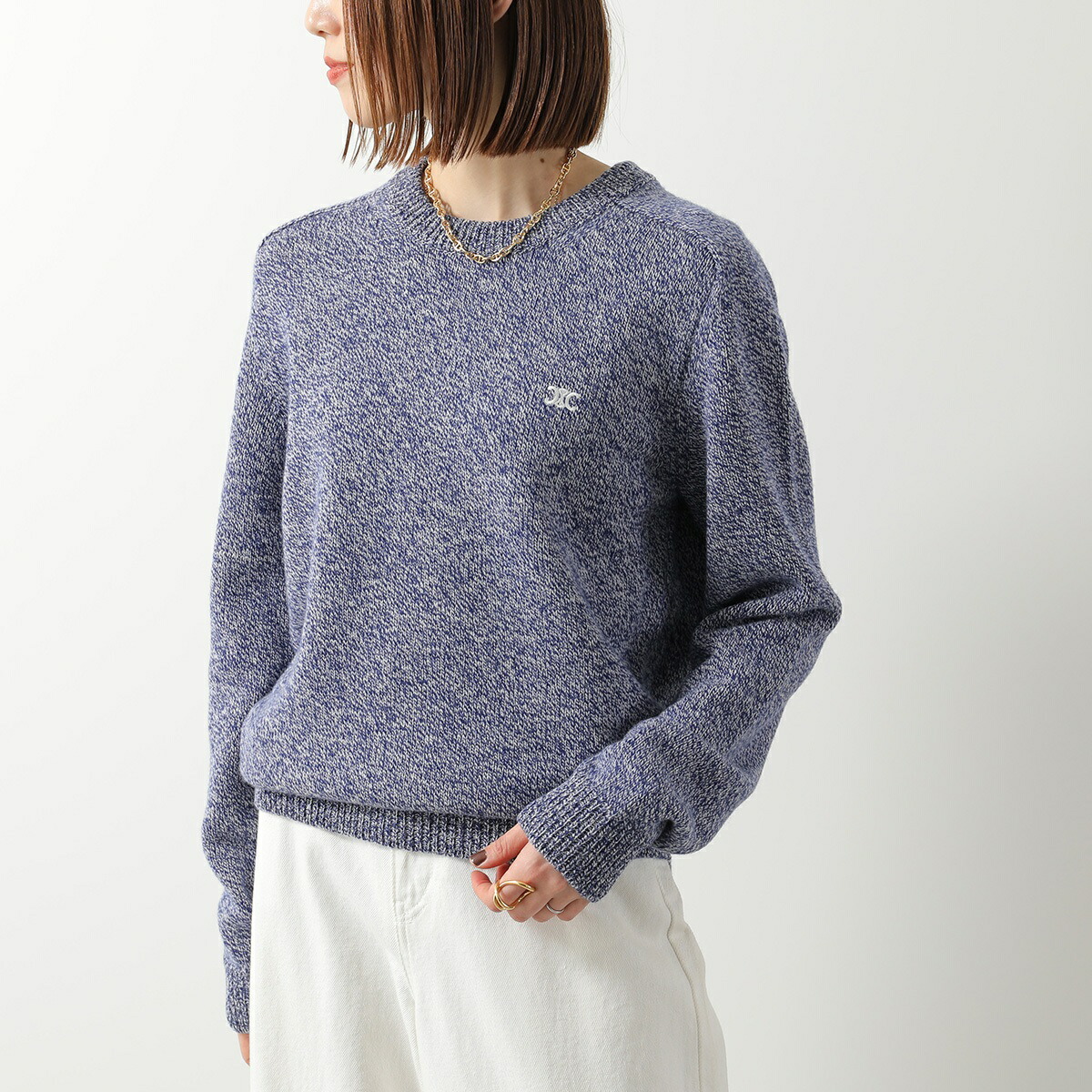 楽天市場】CELINE セリーヌ ニット PULL COL ROND BOXY TRIOMPHE