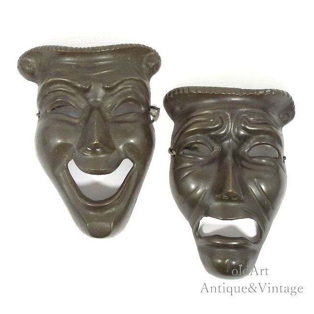 ツーフェイス　真鍮　ビンテージ Comedy & Tragedy｜Two Face / ツーフェイス - アメリカのミッド