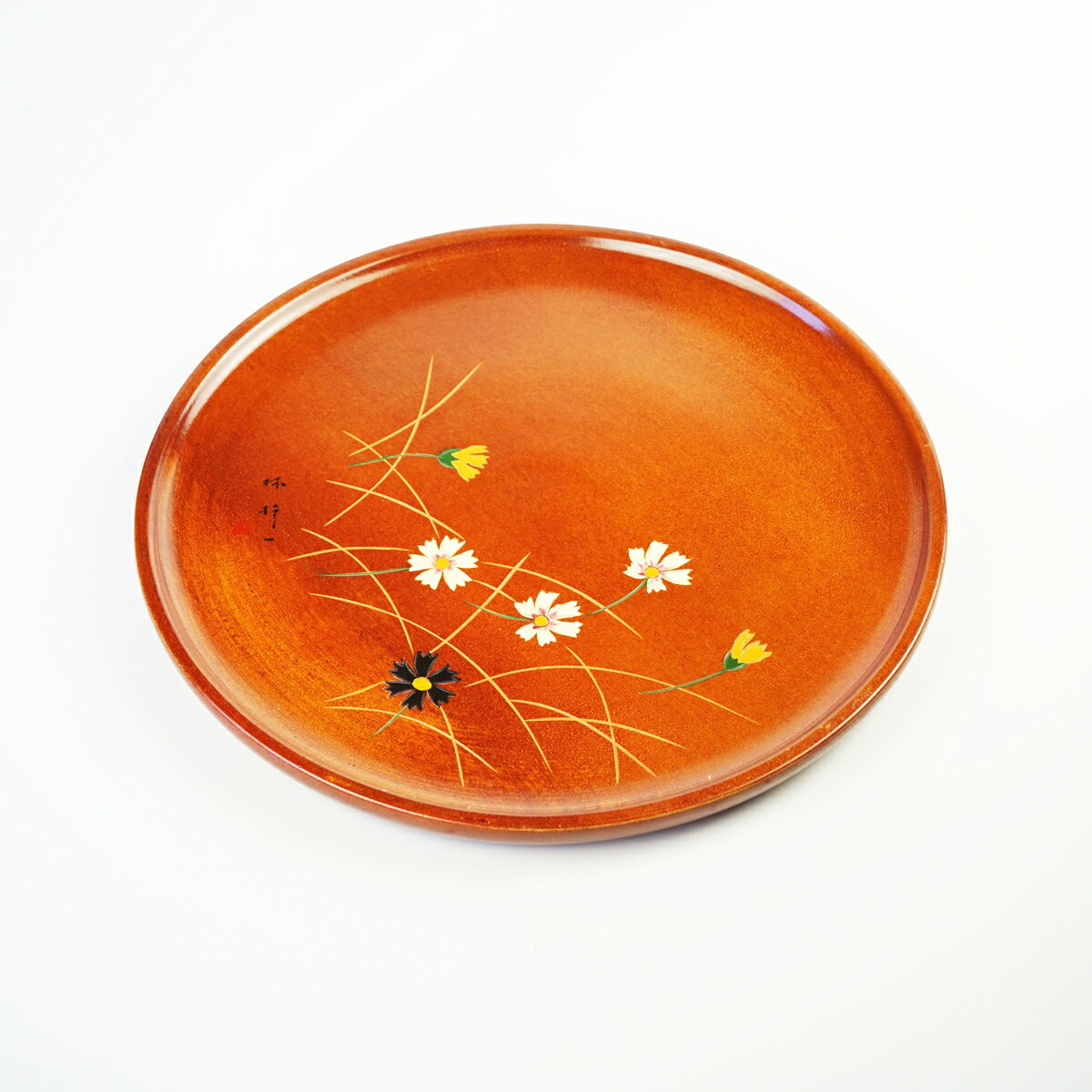 楽天市場】丸盆 漆塗の通販