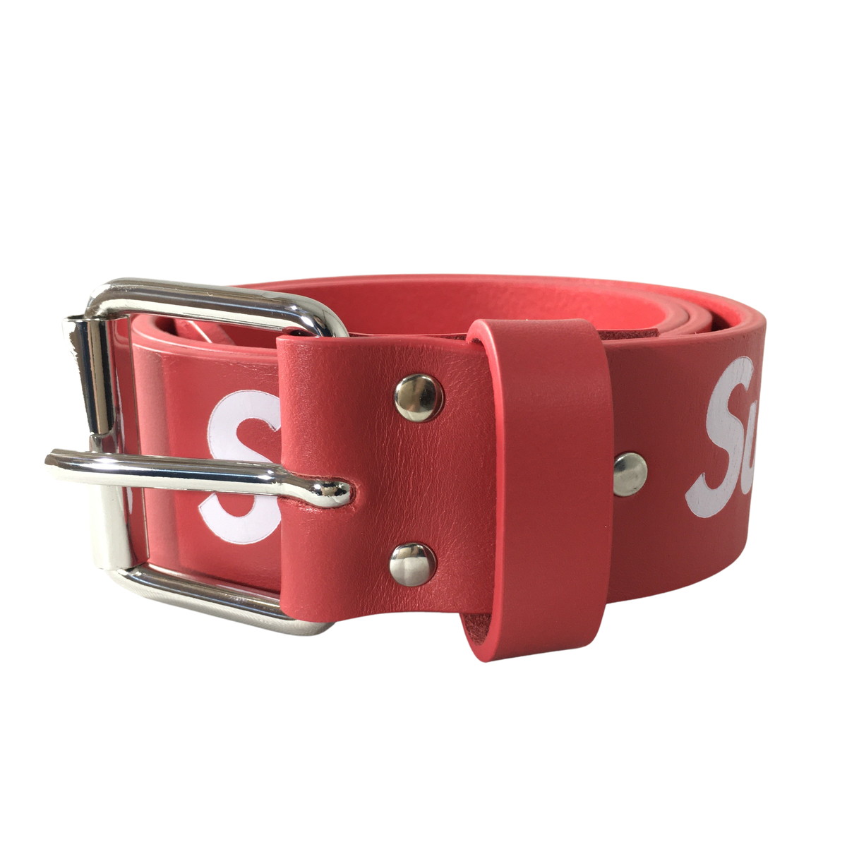 楽天市場】未使用品 Supreme Repeat Leather Belt #A レザーベルト