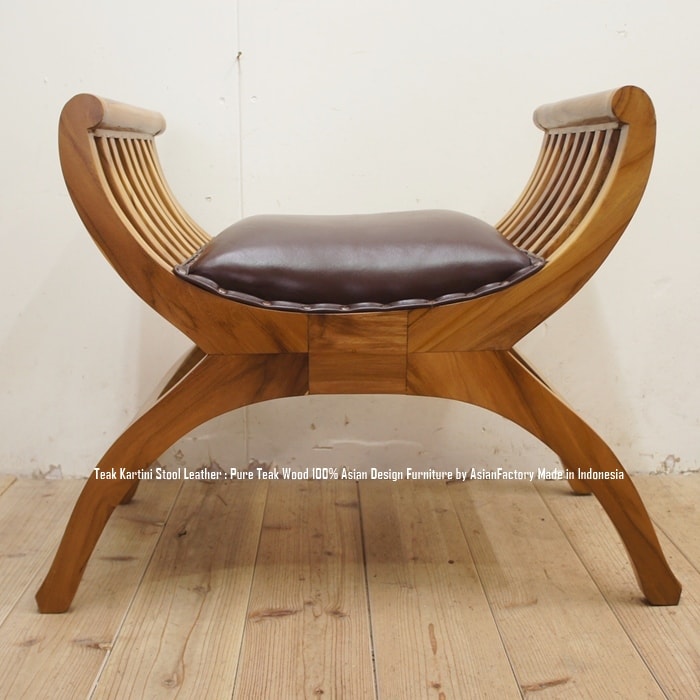 楽天市場】チーク無垢材 カルティニチェア レザー NA 牛革 革張り