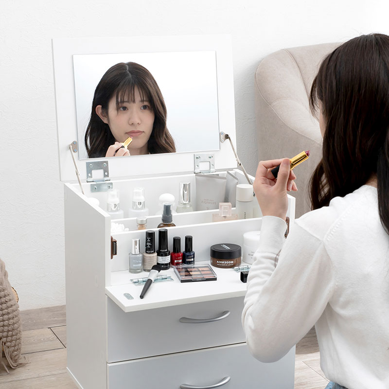 楽天市場】【5日20時〜☆ポイント5倍】ドレッサーのようなコスメワゴン