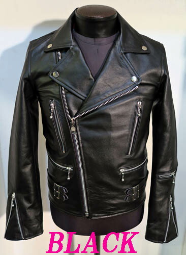 楽天市場】本革 UKライダース ダブルライダース 革ジャン 牛革 黒