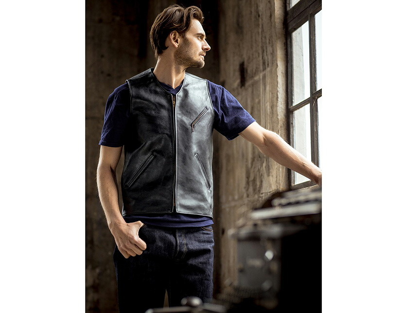 楽天市場】ダブル ヘリックス Double Helix ベスト レザーベスト