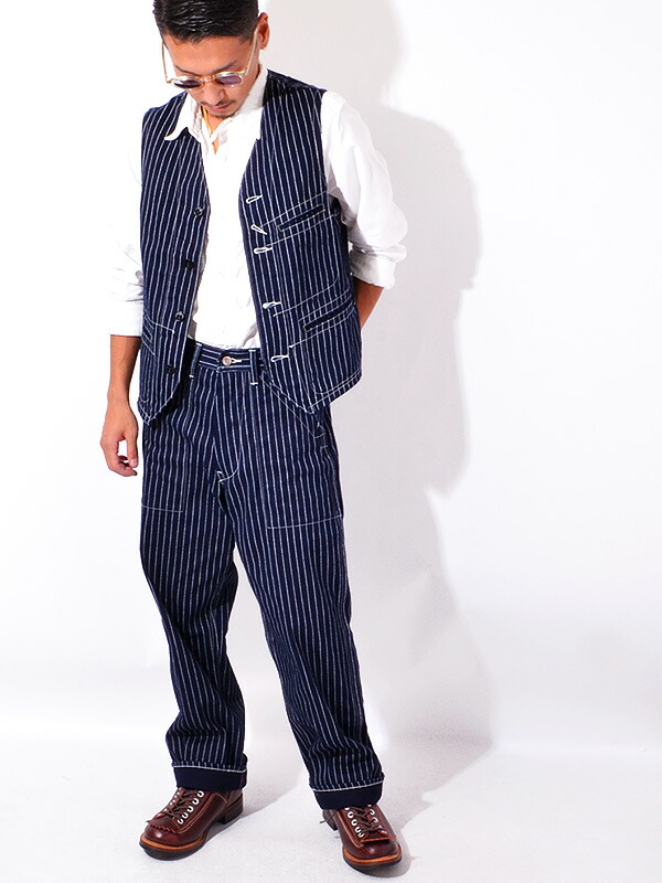 楽天市場】SUGAR CANE シュガーケーン ウォバッシュ ストライプ ベスト