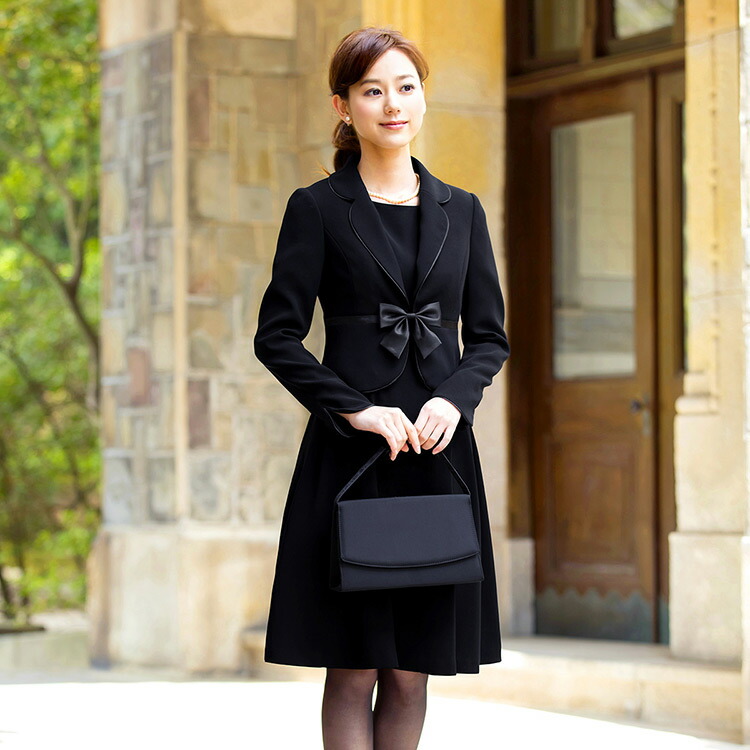 楽天市場】ブラックフォーマル レディース 2点セット ジャケット