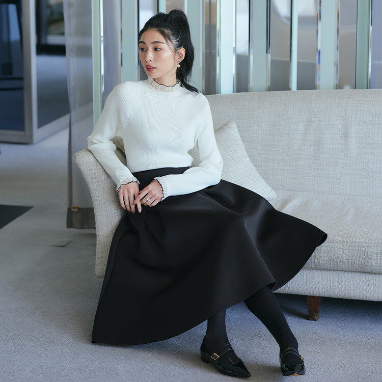 楽天市場】【洗える】レディース ニットトップス リブニット プル