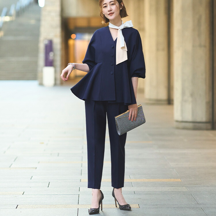 楽天市場】【ストレッチ】レディース ママスーツ パンツスーツ