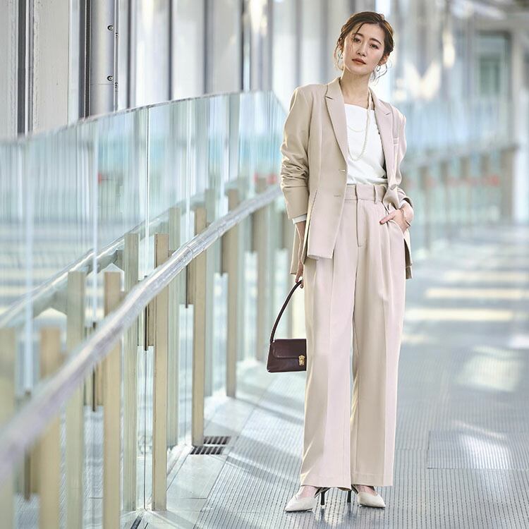 楽天市場】【洗える/ストレッチ】レディース セットアップ ママスーツ