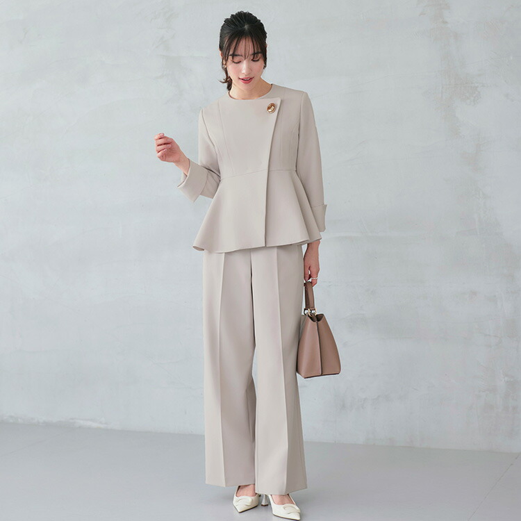 楽天市場】2026春新作 レディース セットアップ ママスーツ パンツ