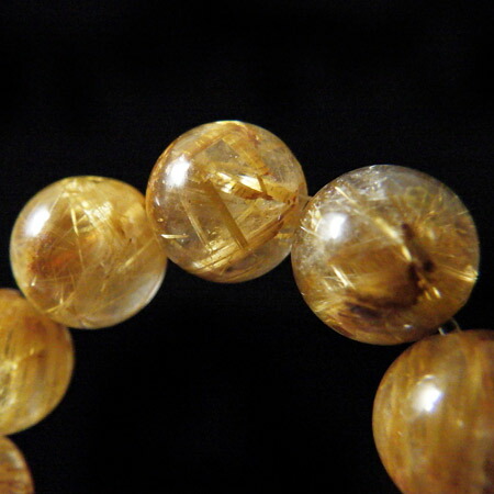 楽天市場】ルチルクォーツ ブレスレット 8mm玉×23個 内周17cm 天然石