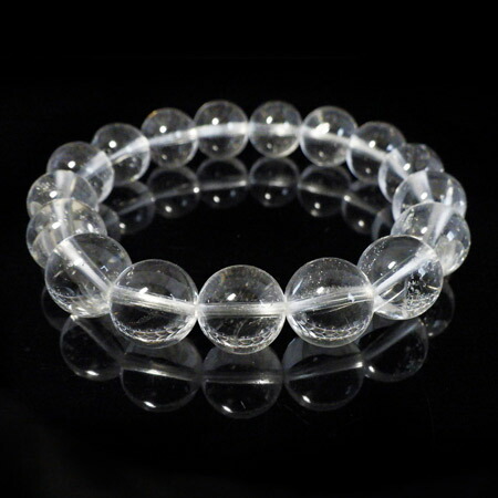 楽天市場】ヒマラヤ水晶 ブレスレット インド産 12mm玉×17個 内周17cm