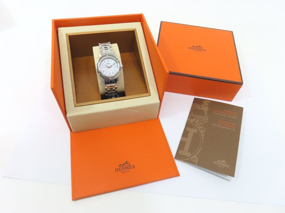 楽天市場】エルメス CL4.210 クリッパー ナクレ SS/クォーツ