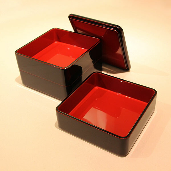 楽天市場】重箱 3段 木製 漆塗り 溜内朱 6.5寸 日本製 越前漆器 越前