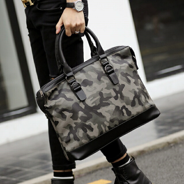 楽天市場】トートバッグ メンズ 迷彩 大容量 レザー 革 トート