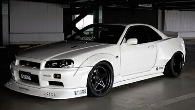 レア！ BIT CHAR-G スカイライン GT-R タイプ R34 ホワイト G-04