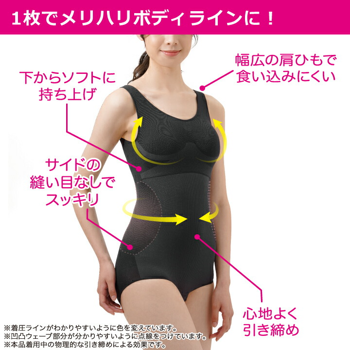 楽天市場】細見え美メイクボディスーツ [Z1730] レディース ミセス