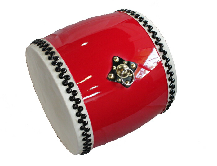 楽天市場】大太鼓(特小) 赤牛皮 直径18cm×高さ21cm エイサー用 バチ1本