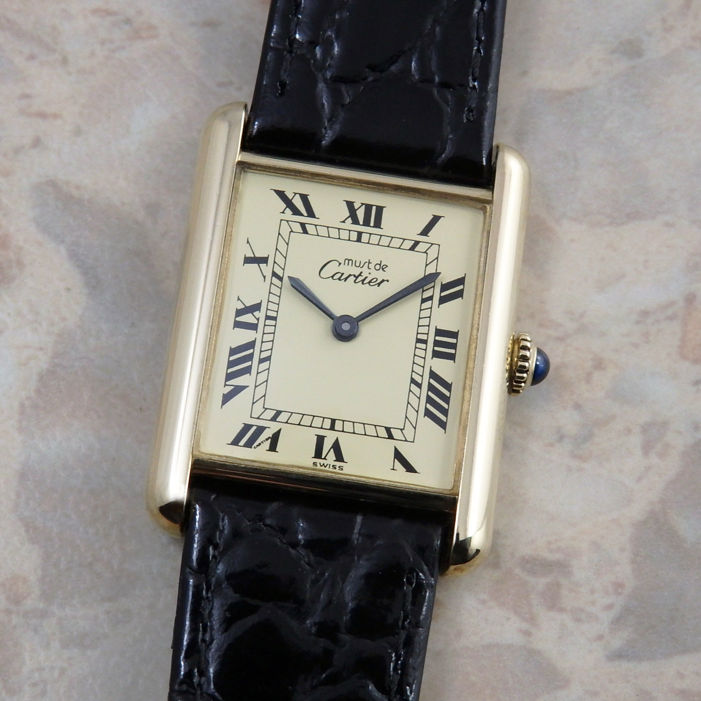 楽天市場】カルティエ Cartier マスト タンク ヴェルメイユ ローマ