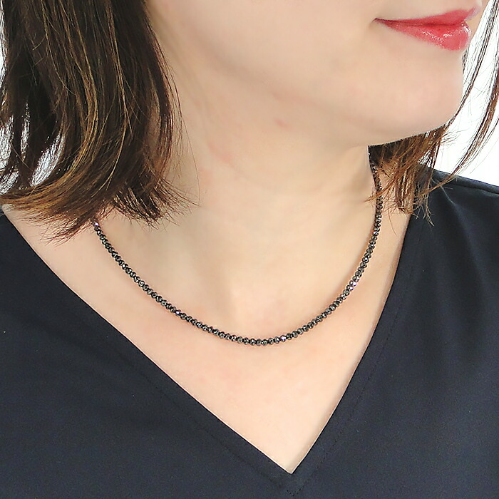 楽天市場】Pt850【30.0ct】ブラックダイヤモンド ネックレスプラチナ