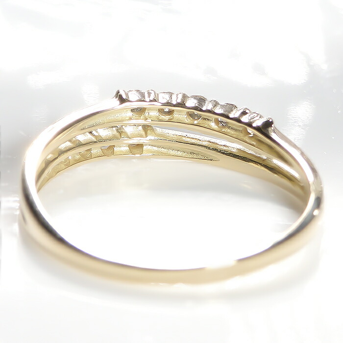 楽天市場】k18PG/WG/YG 【0.20ctUP】テンダイヤモンド リング 18金