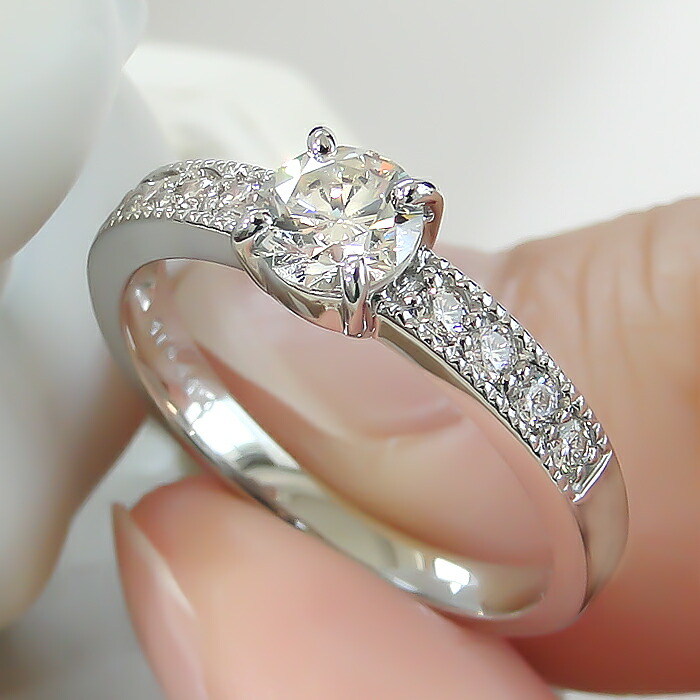 楽天市場】pt900【0.65ct】ダイヤモンド リング プラチナ プラチナ900