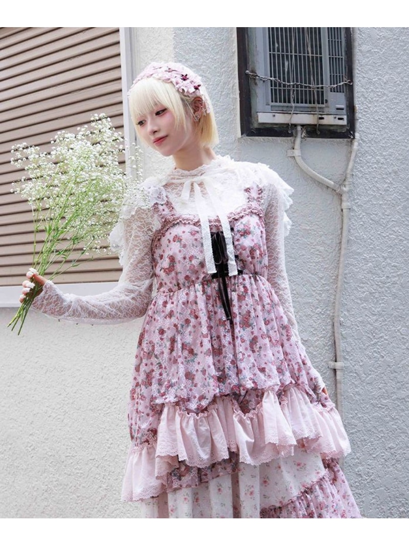 楽天市場】花柄レースチュニック axes femme アクシーズファム