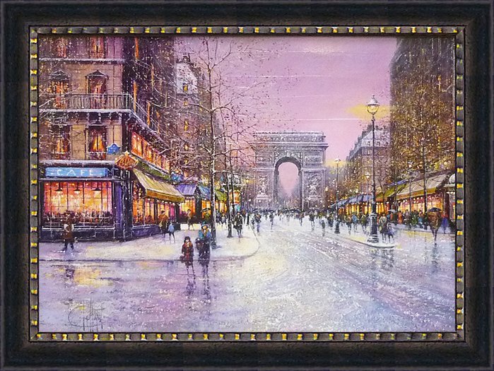 楽天市場】【スーパーSALE10％OFF】絵画 ギィ デサップ 冬の凱旋門