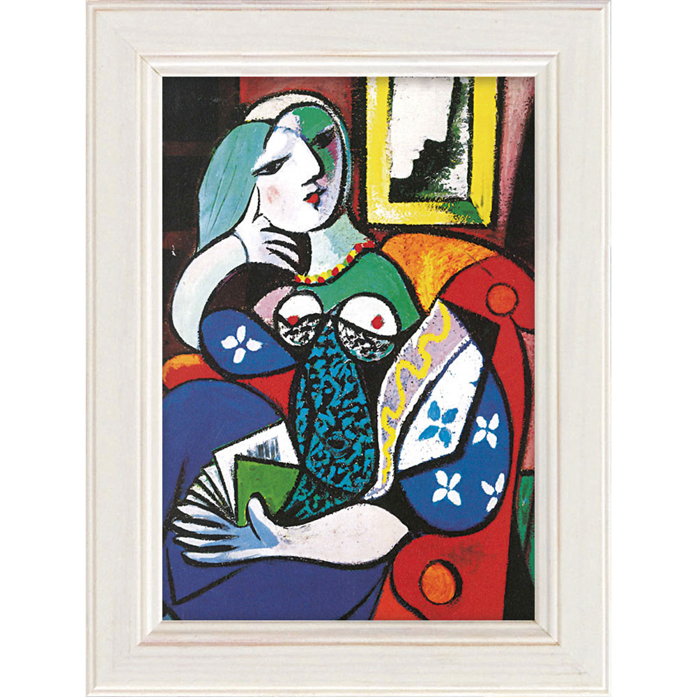 楽天市場】【スーパーSALE10％OFF】絵画 パブロ ピカソ「本を持つ女性
