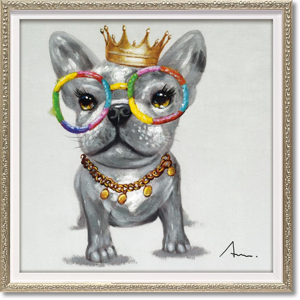 楽天市場】絵画 オイル ペイント アート「リトルキング（Sサイズ