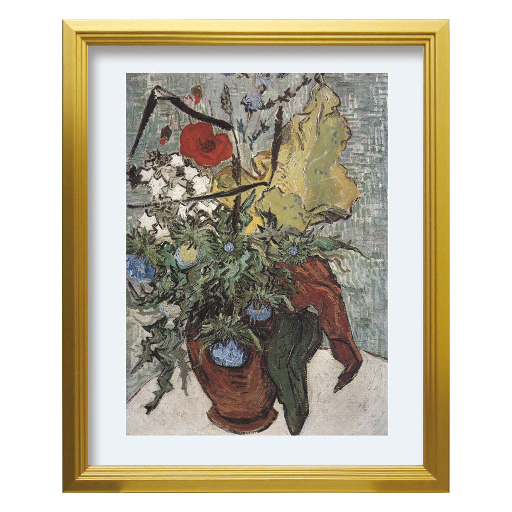 楽天市場】【スーパーSALE10％OFF】絵画 ゴッホ 花瓶の野の花とアザミ
